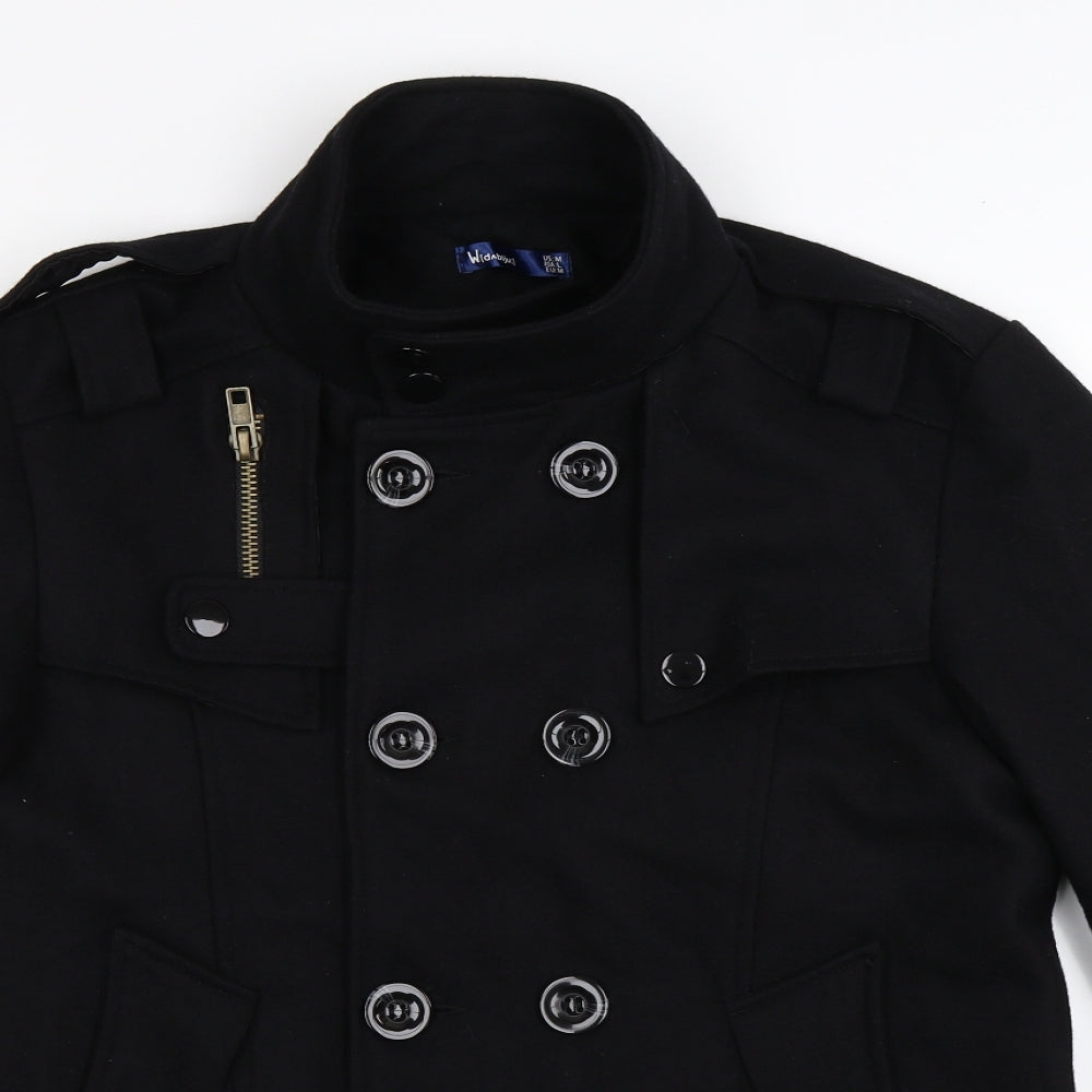 Preworn Womens Black   Overcoat Coat Size M