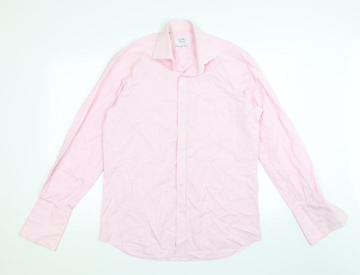 NEXT Mens Pink Check   Button-Up Size 15