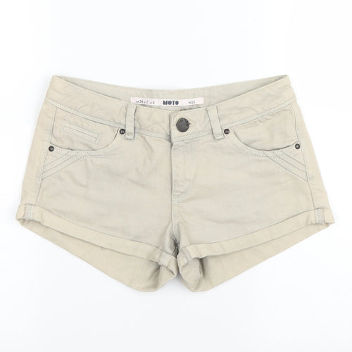 Topshop Womens Grey   Hot Pants Shorts Size 6