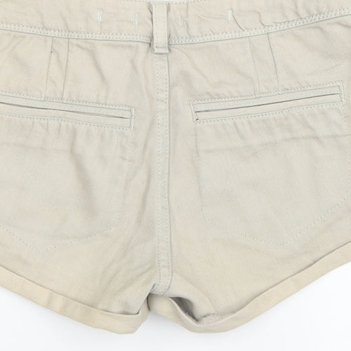 Topshop Womens Grey   Hot Pants Shorts Size 6