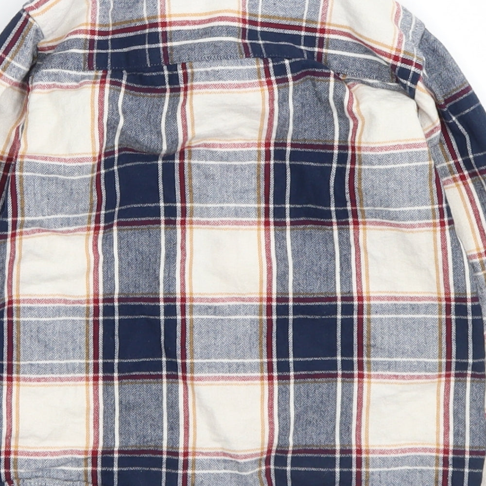 Matalan Boys White Plaid  Basic Button-Up Size 2-3 Years