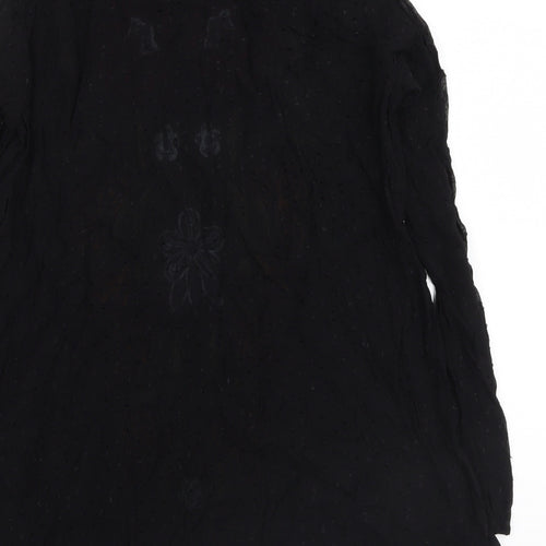 Zara Womens Black Floral  Basic Blouse Size XS
