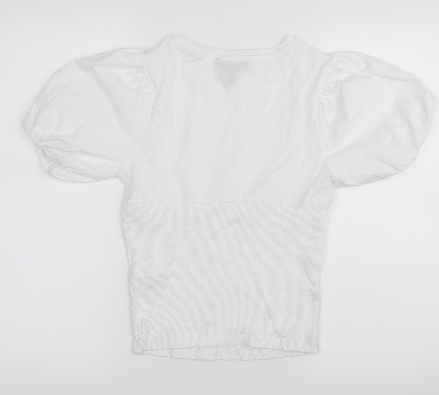 New Look Womens White   Basic T-Shirt Size 8