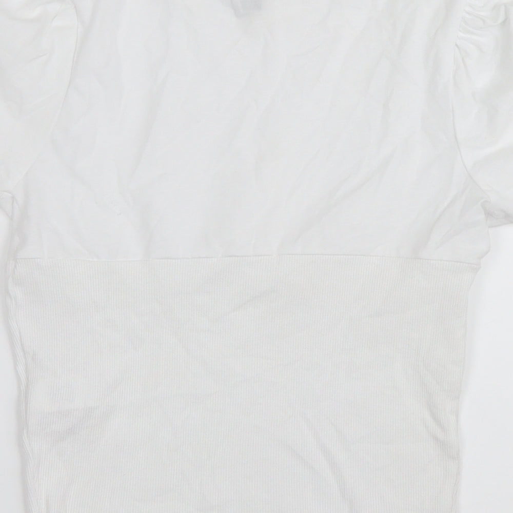 New Look Womens White   Basic T-Shirt Size 8