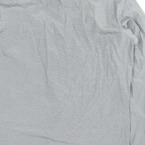 NXT Mens Grey Check   Button-Up Size 16.5