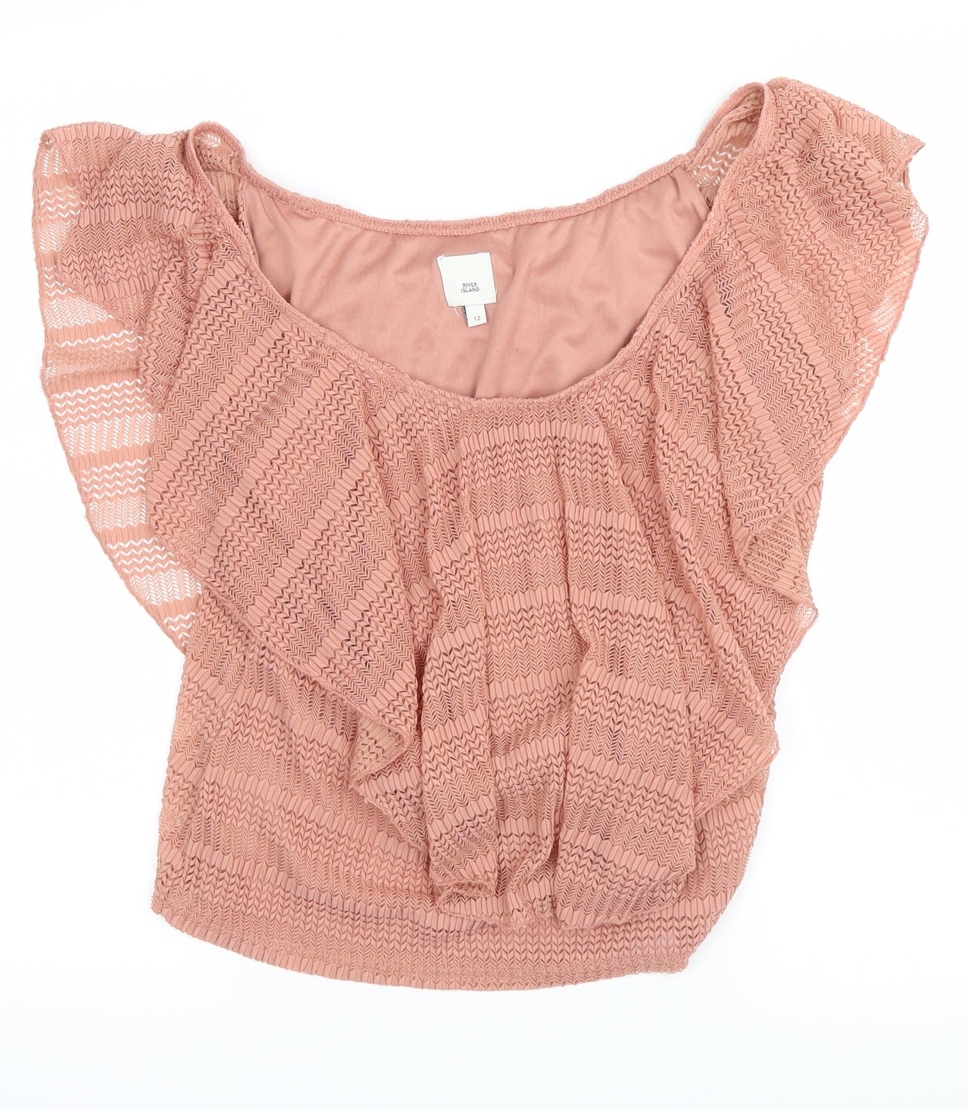 River Island Womens Pink   Basic Blouse Size 12