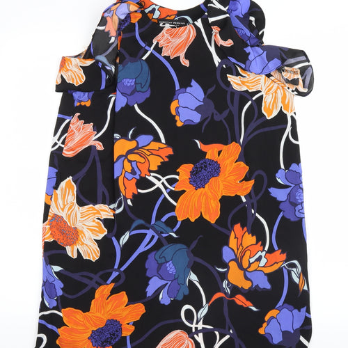 Dorothy Perkins Womens Black Floral  Basic Tank Size 14