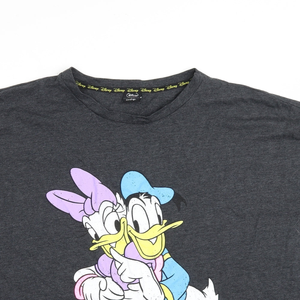 George Womens Grey   Basic T-Shirt Size 24  - daffy duck