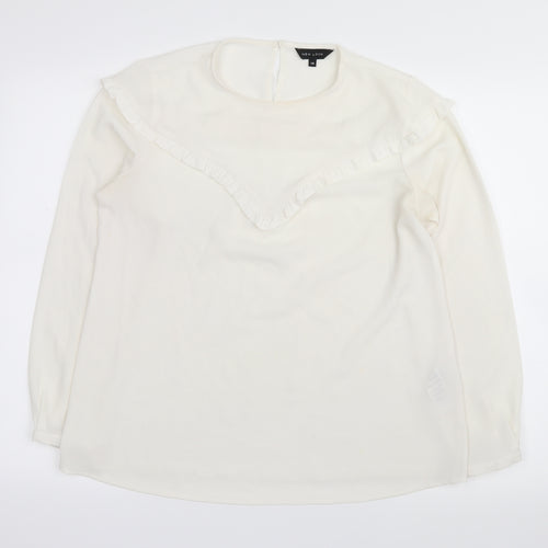 New Look Womens White   Basic Blouse Size 10