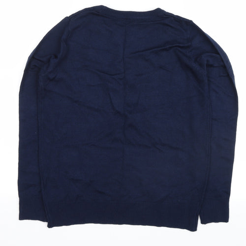 TU Womens Blue   Pullover Jumper Size 8  - robin