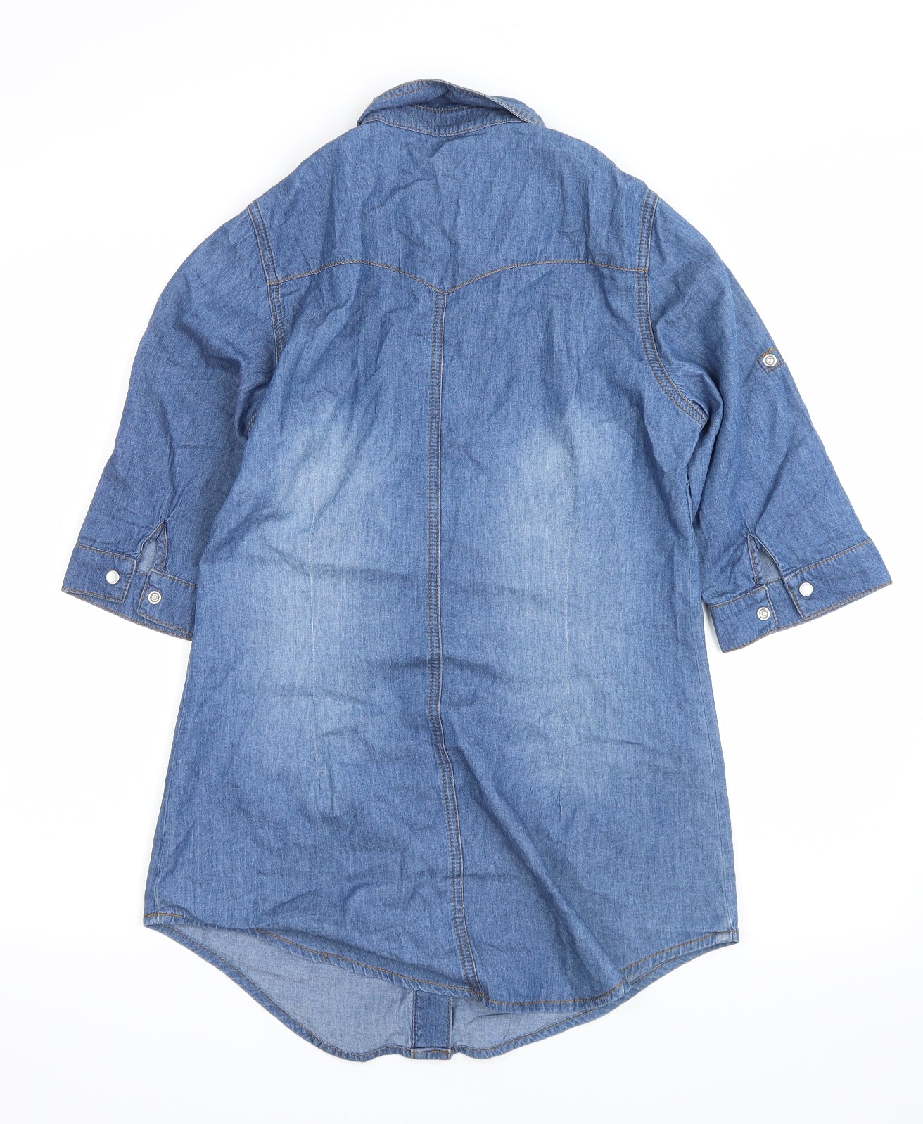 George Womens Blue   Basic Button-Up Size 10