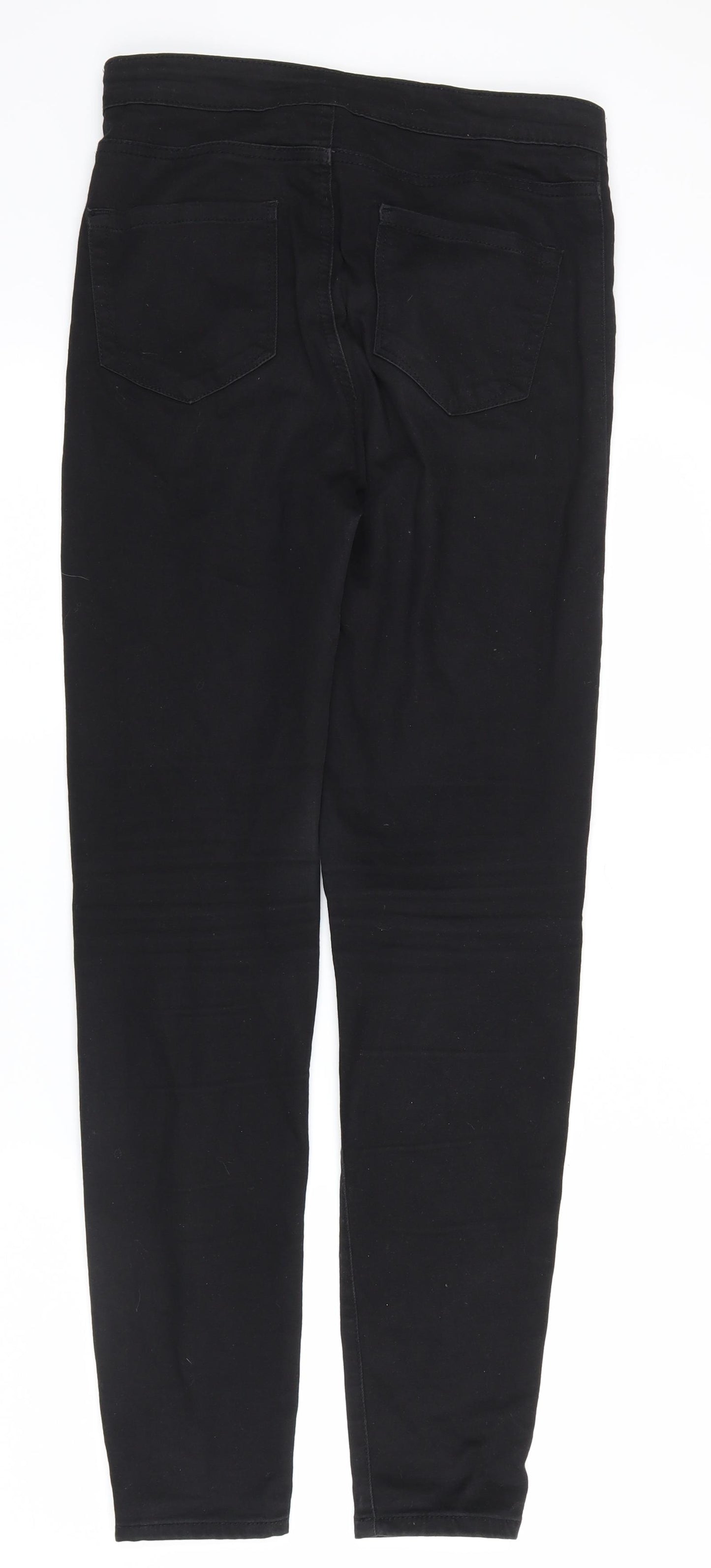 DENIM CO Womens Black  Denim Straight Jeans Size 10