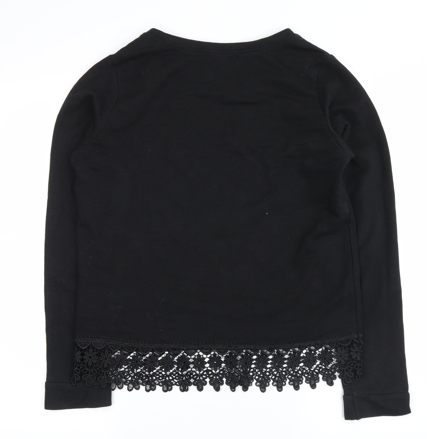 ATMOSPHER Womens Black   Basic Blouse Size 8
