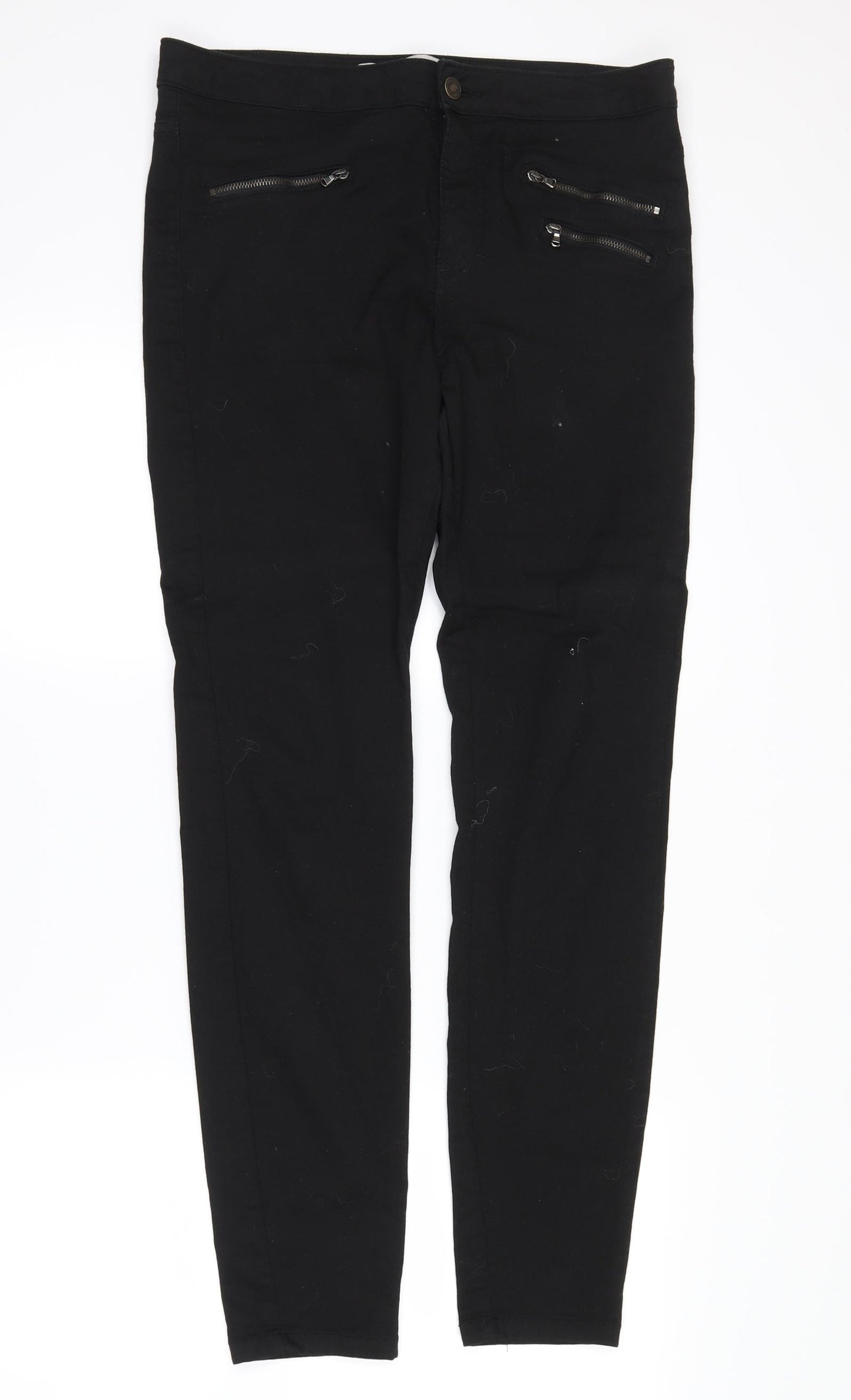 denim co Womens Black  Denim Straight Jeans Size 12