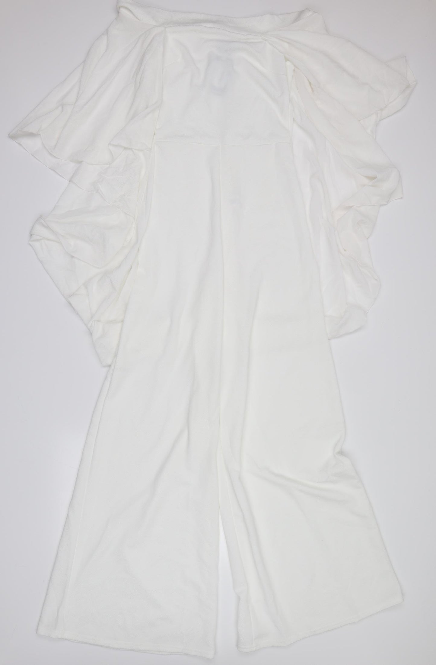 Boohoo Womens Ivory   Trousers One-Piece Size 10  - cape