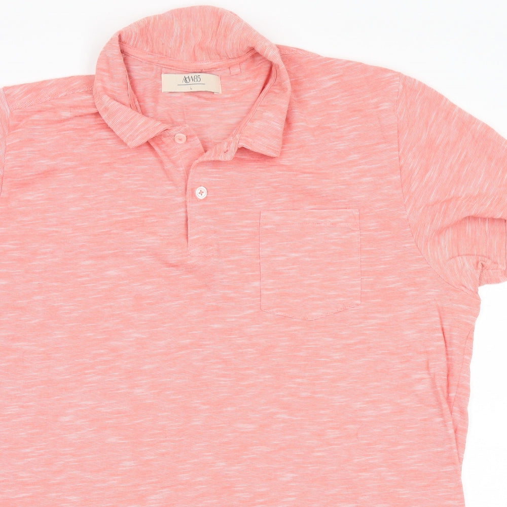 Acw85 Mens Pink    Polo Size L