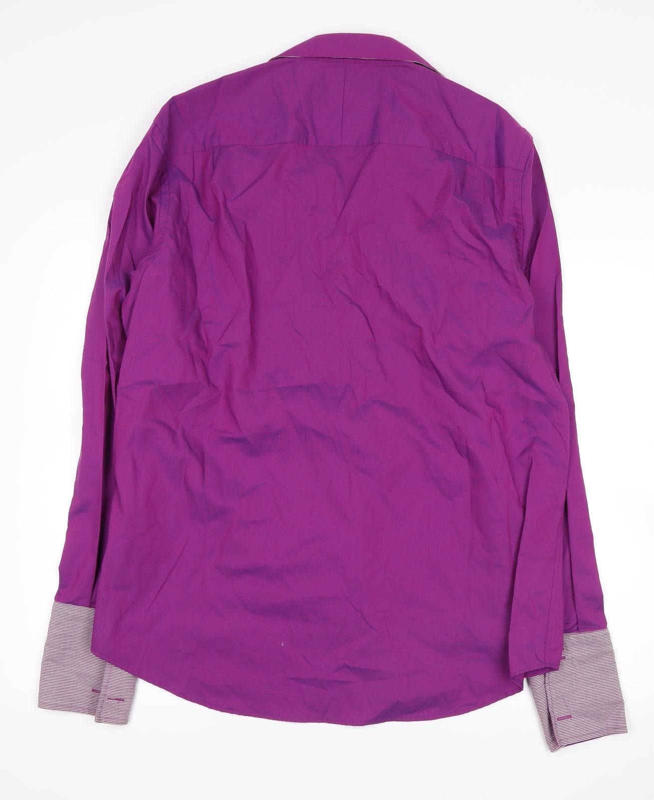 NEXT Mens Purple    Button-Up Size 16.5