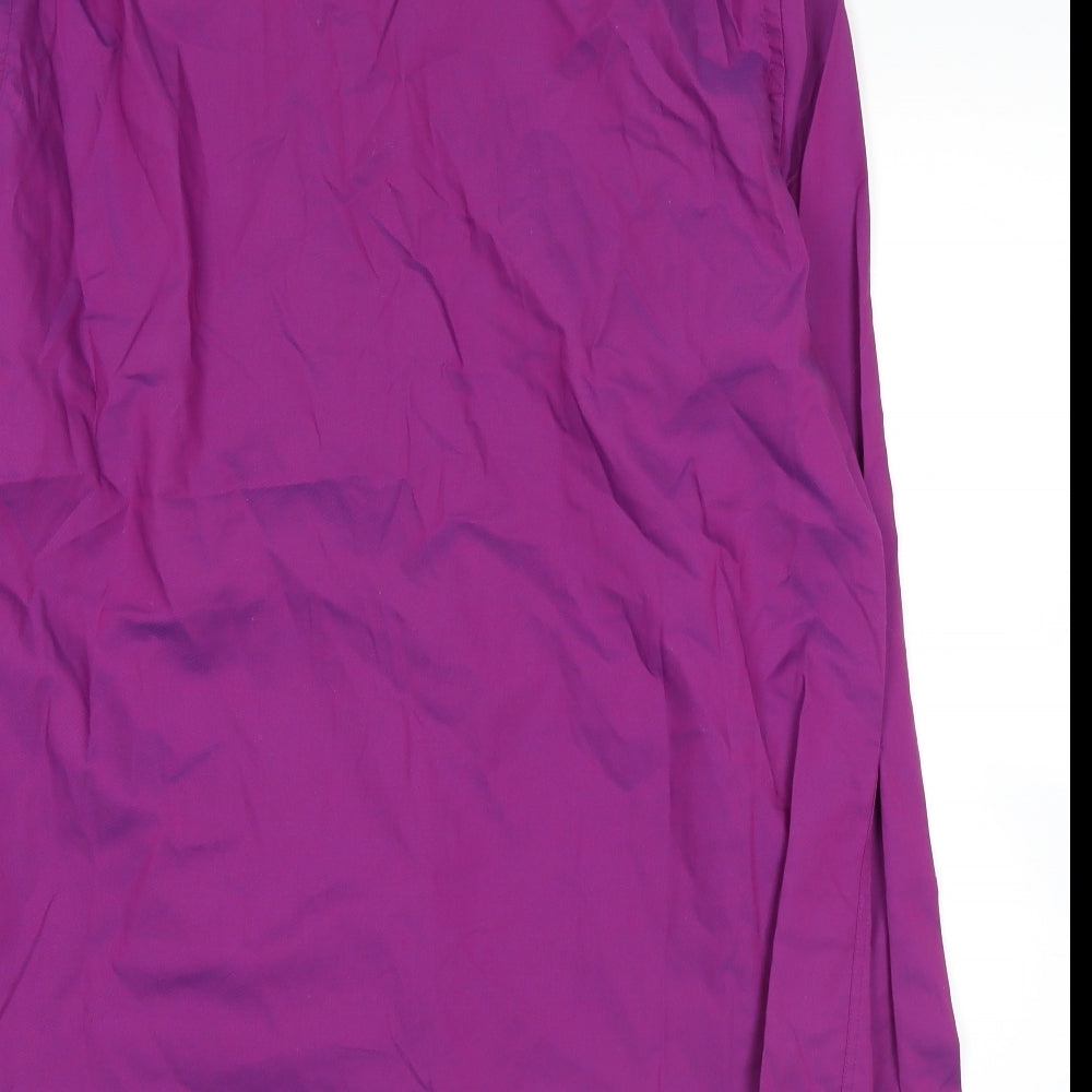 NEXT Mens Purple    Button-Up Size 16.5