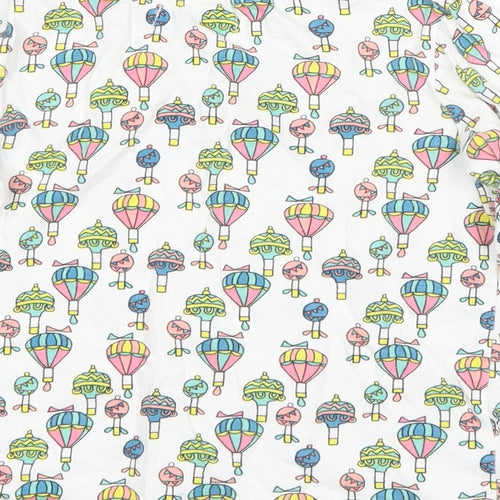 Their Nibs Girls White Spotted  Basic Casual Size 5-6 Years  - Hot Air Balloon