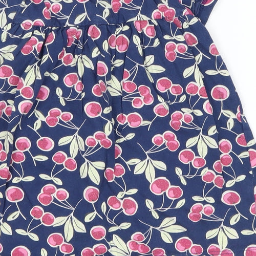 Gap  Blue Spotted  T-Shirt Dress  Size 18-24 Months  - cherries