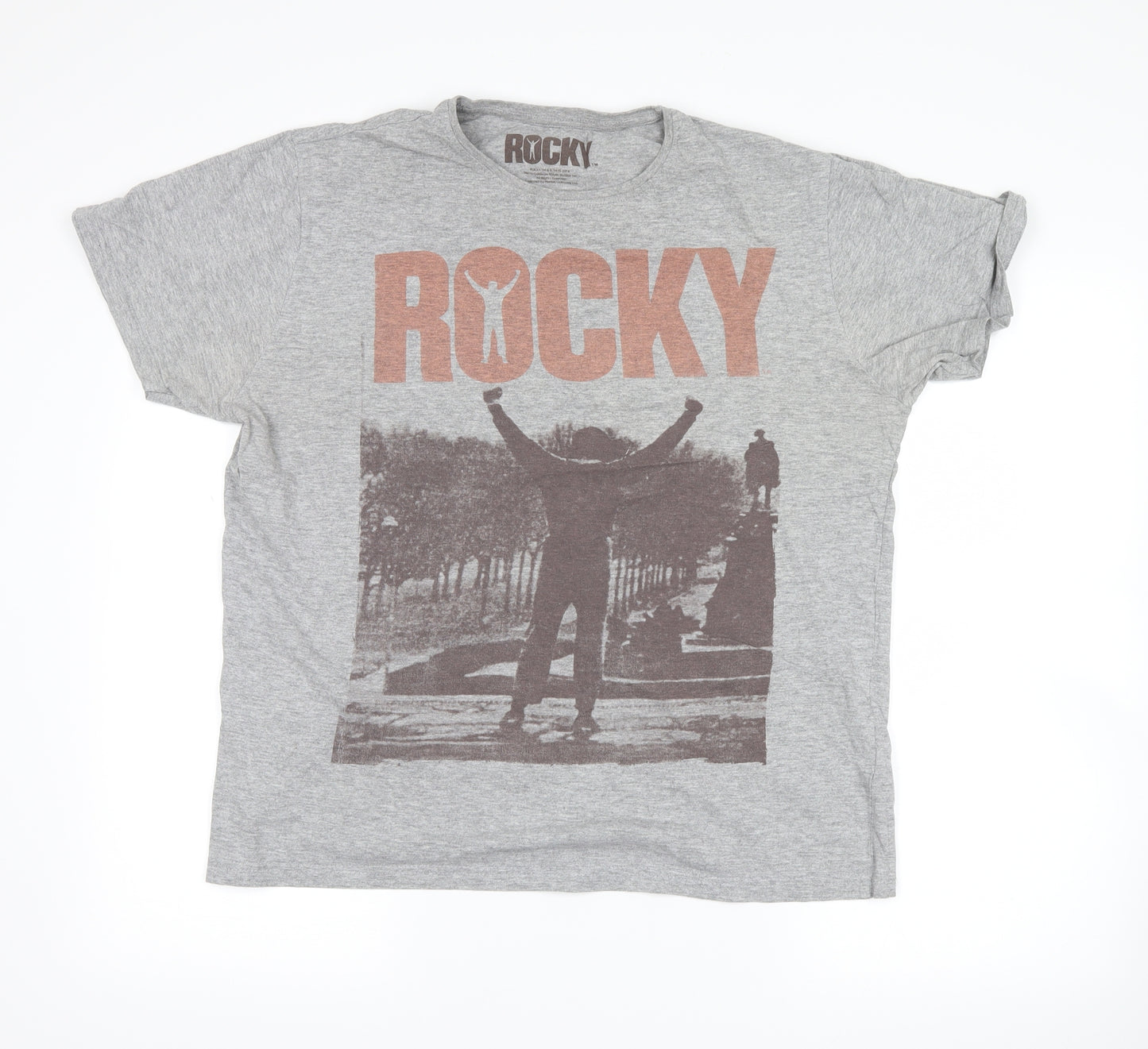 ROCKY Mens Grey    T-Shirt Size L  - rocky