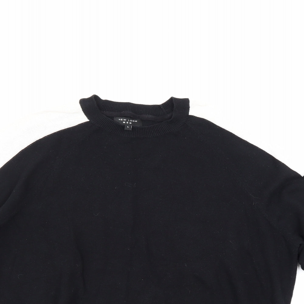New Look Men Mens Black   Pullover Jumper Size L