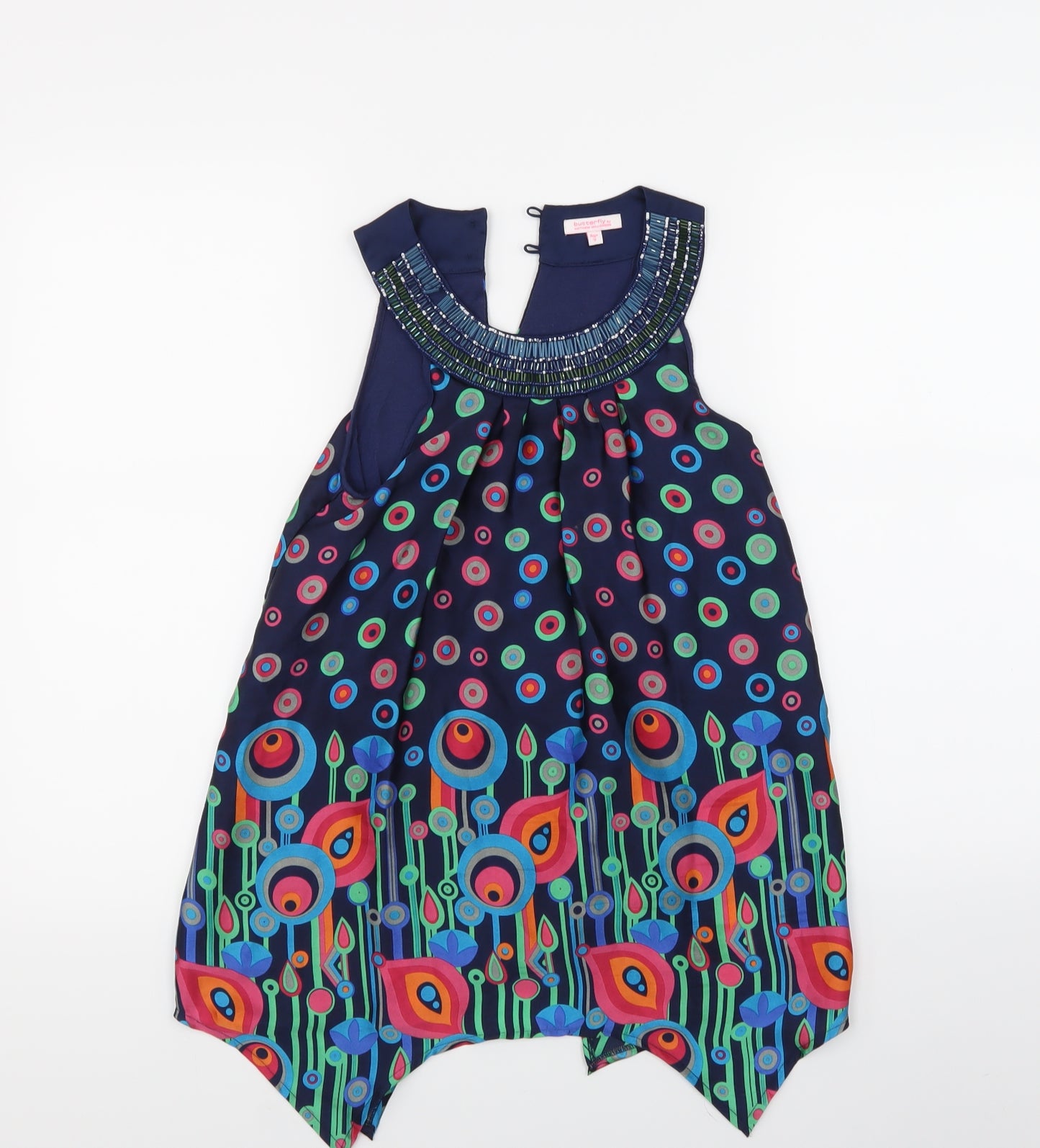 Debehams Girls Multicoloured Floral  A-Line  Size 9 Years