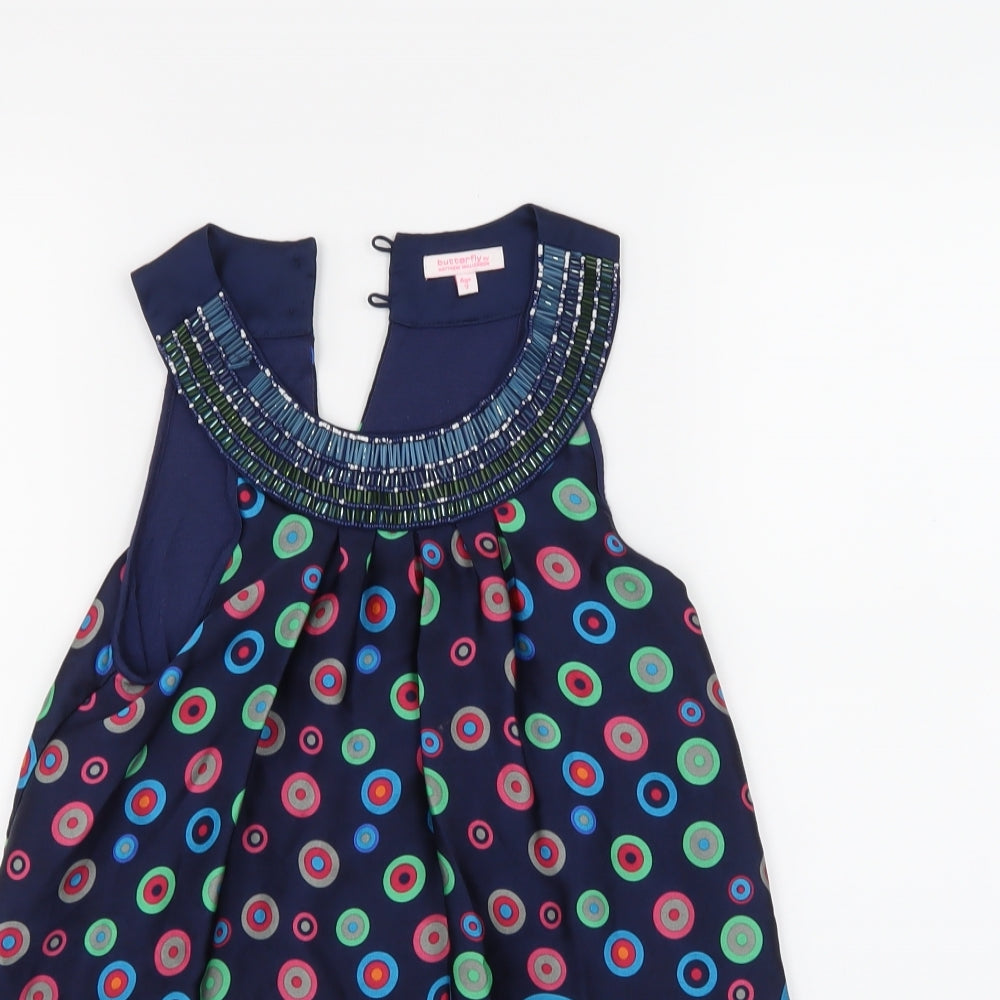 Debehams Girls Multicoloured Floral  A-Line  Size 9 Years