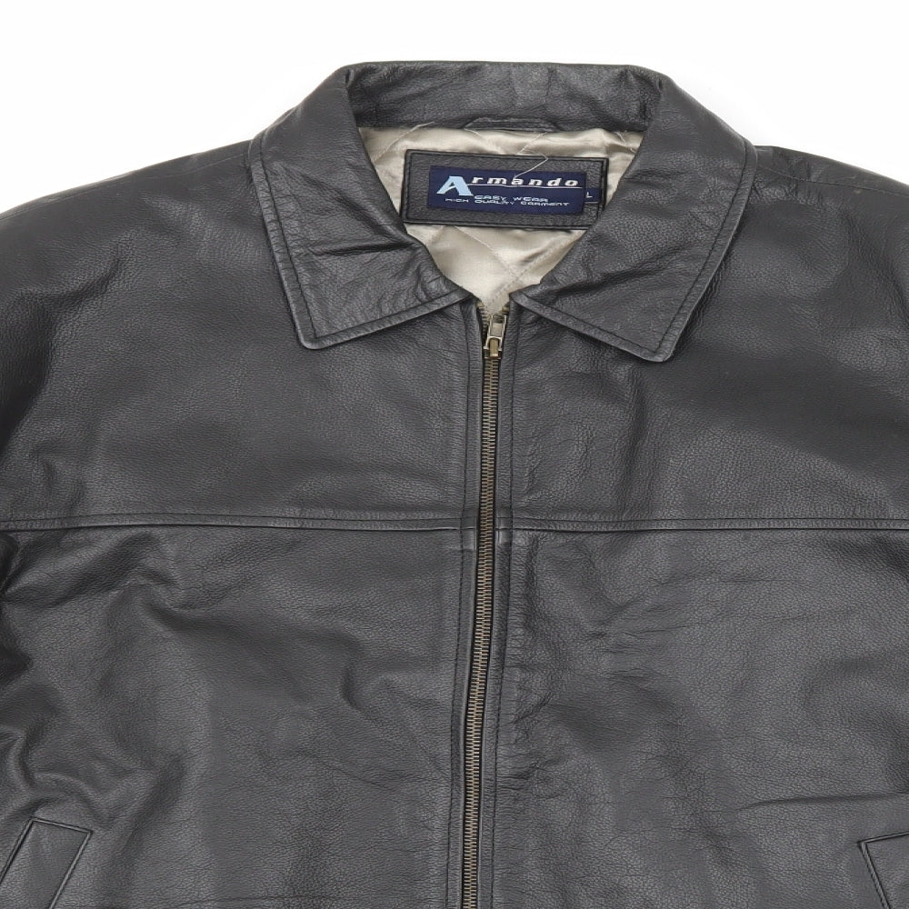 armando Mens Black   Jacket  Size L