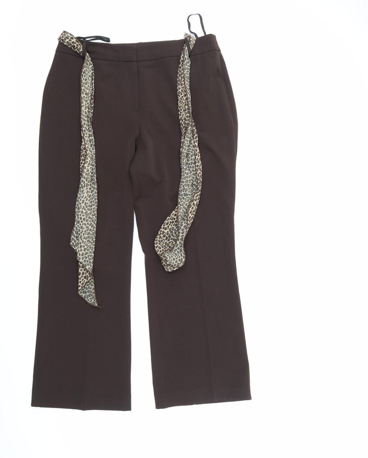 Berkertex Womens Brown Trousers Size 14 L27 in