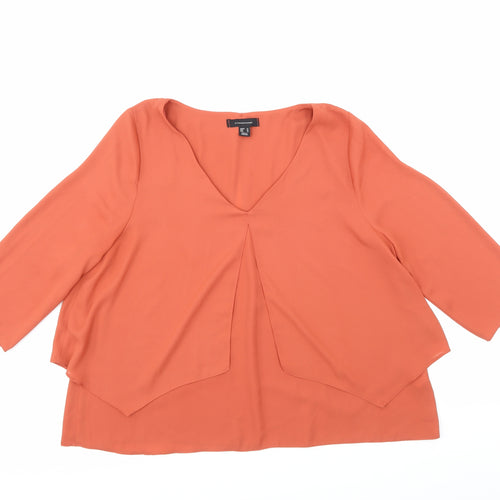 Atmosphere Womens Brown   Basic Blouse Size 14