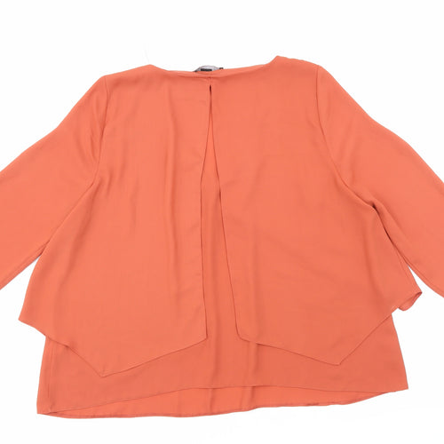 Atmosphere Womens Brown   Basic Blouse Size 14