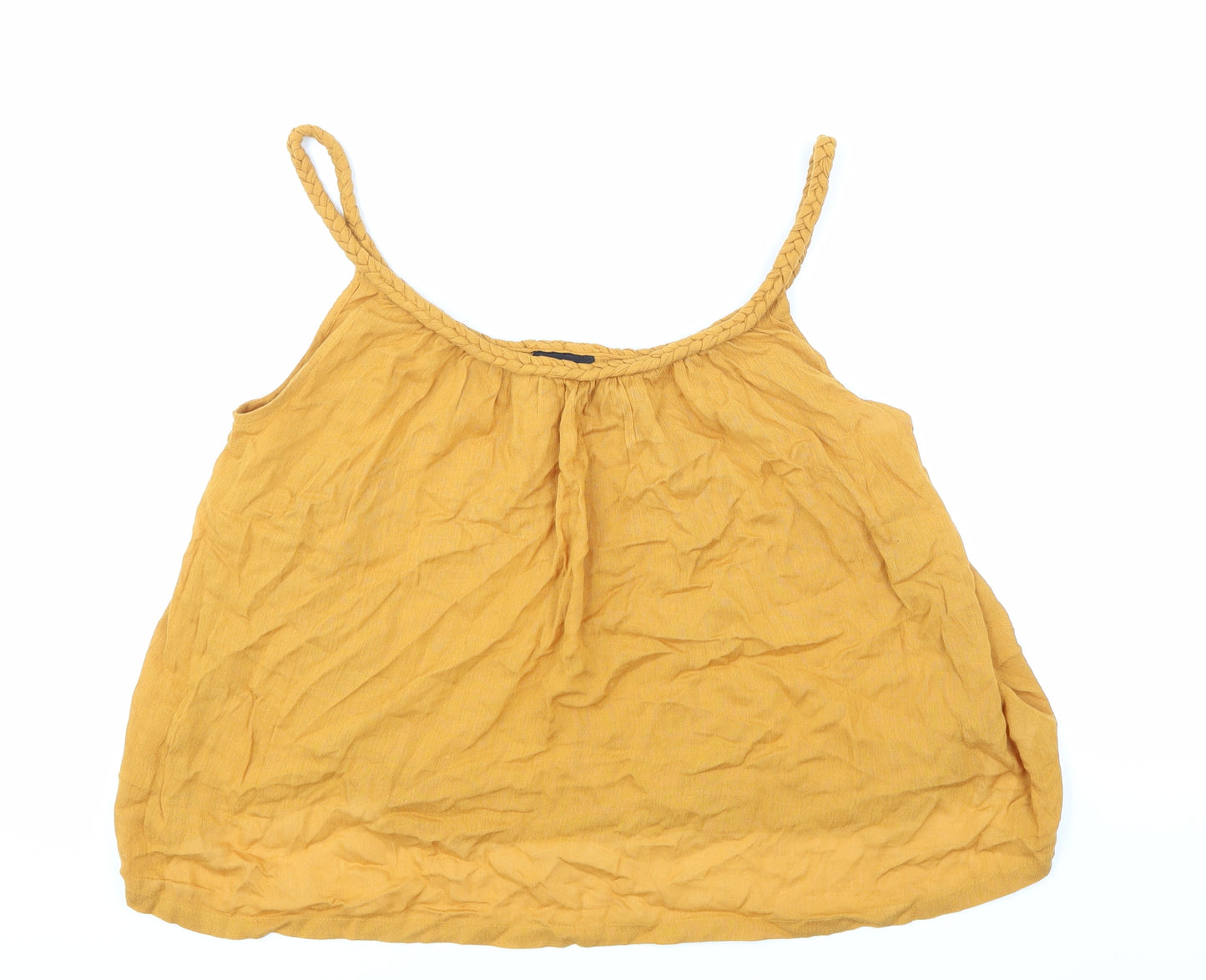 Topshop Womens Gold   Basic Blouse Size 10