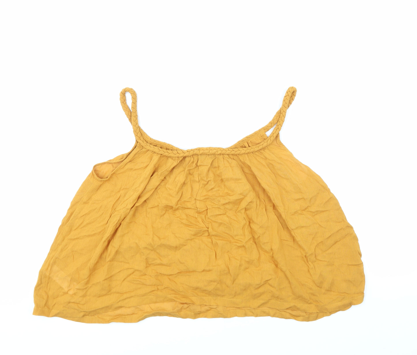 Topshop Womens Gold   Basic Blouse Size 10