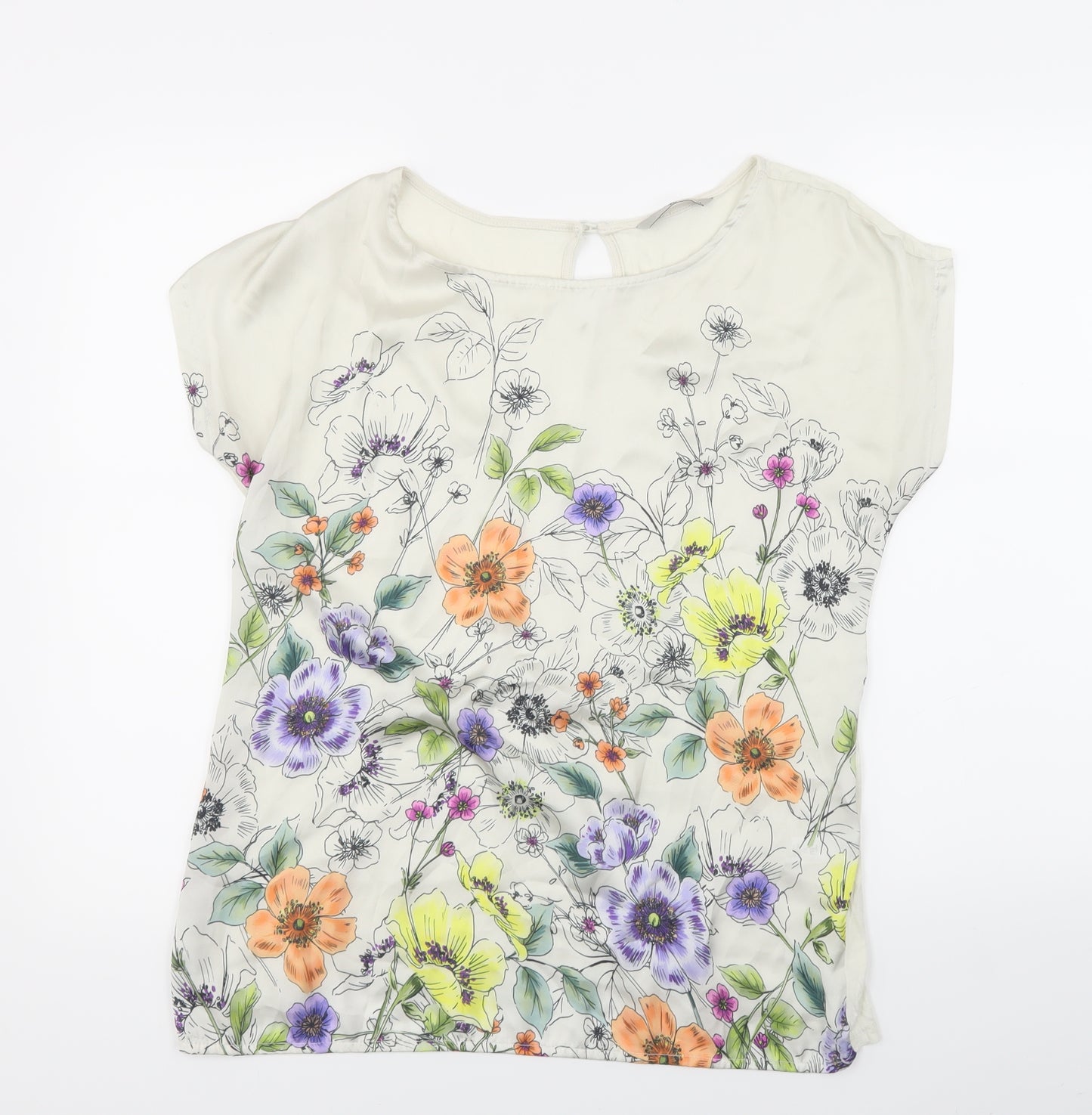 TU Womens Multicoloured Floral  Basic Blouse Size 14