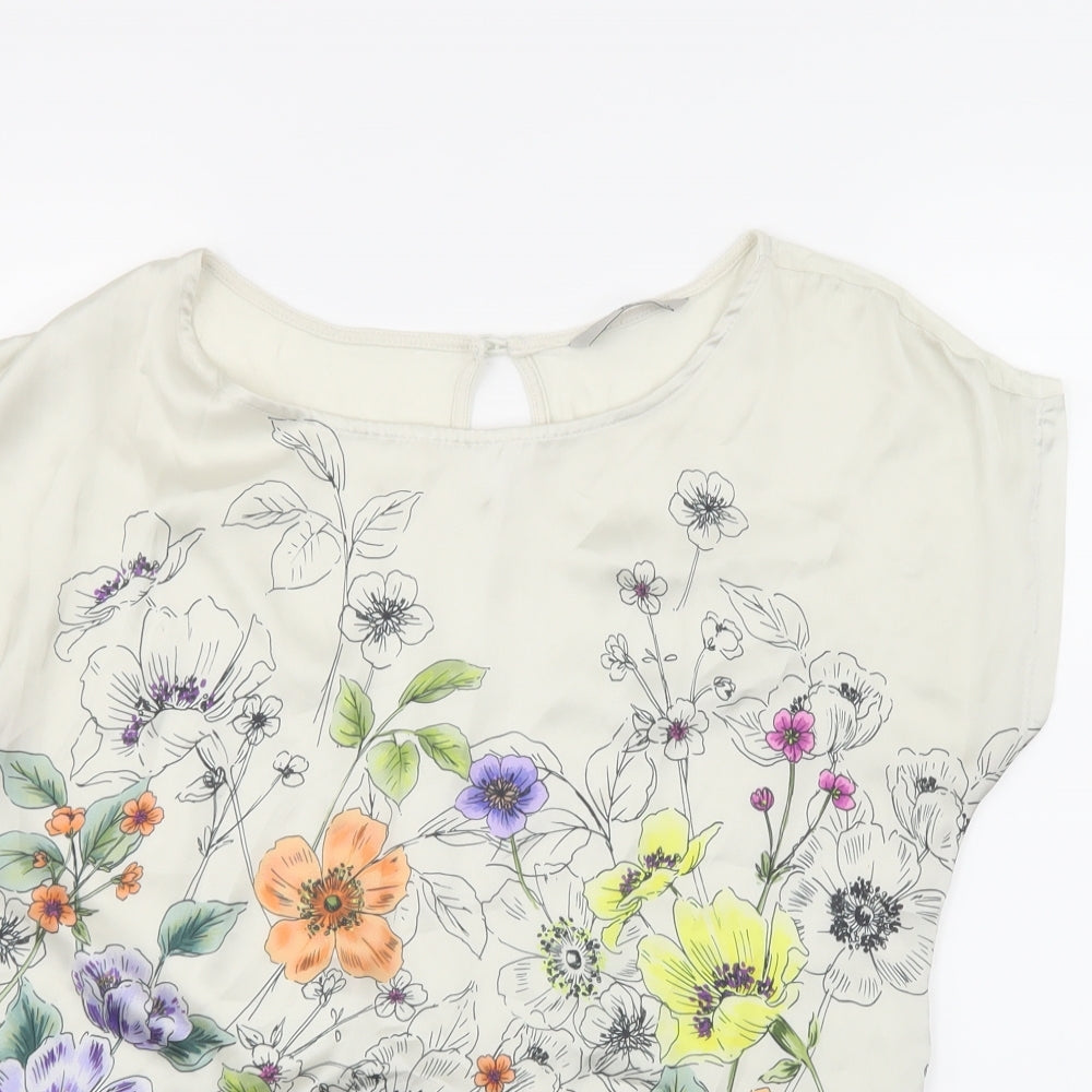 TU Womens Multicoloured Floral  Basic Blouse Size 14
