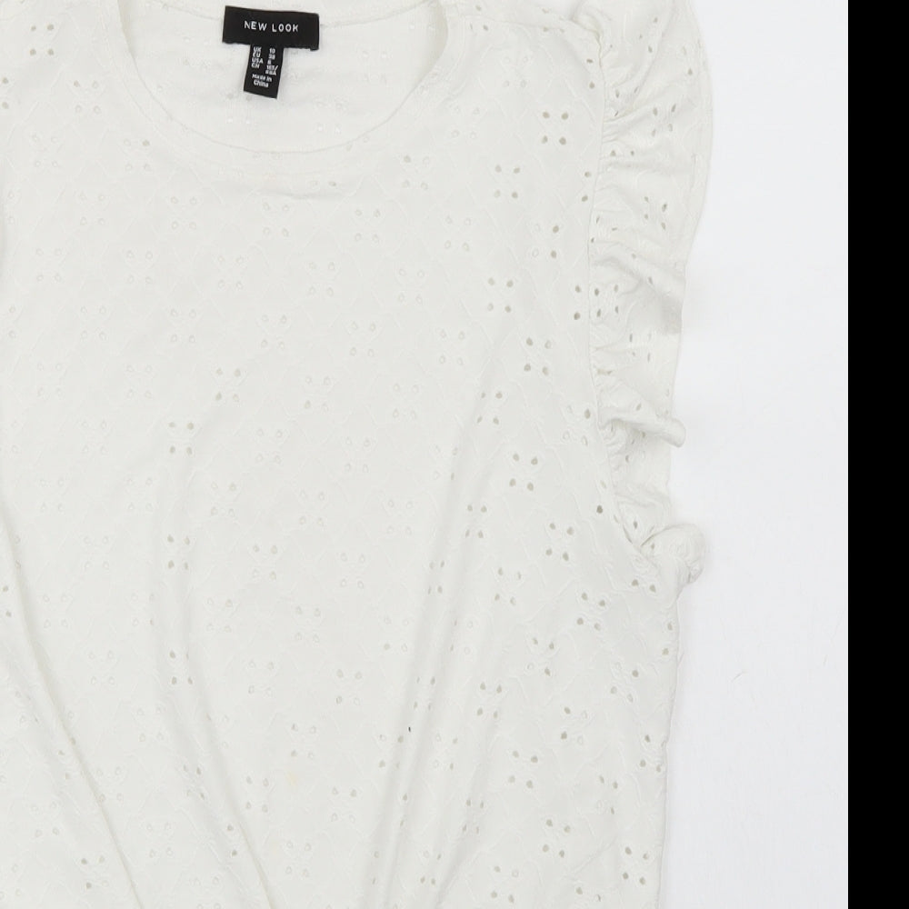 Newlook Womens White   Basic T-Shirt Size 10