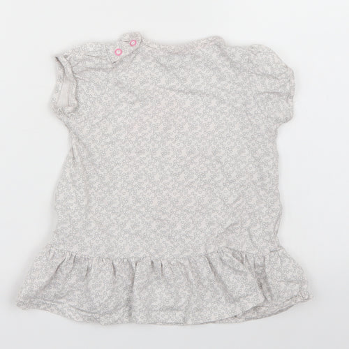 Autograph Girls Grey Polka Dot  Basic T-Shirt Size 2-3 Years