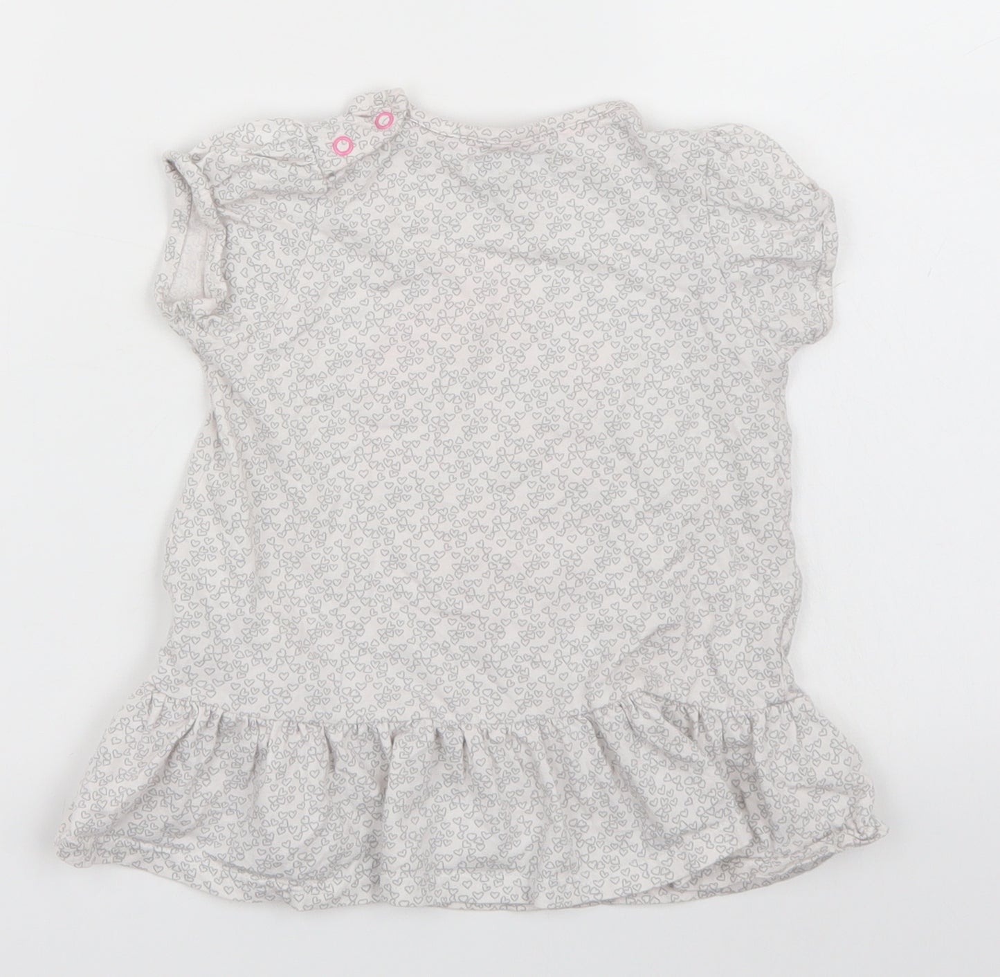 Autograph Girls Grey Polka Dot  Basic T-Shirt Size 2-3 Years