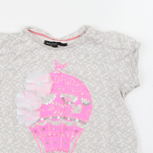 Autograph Girls Grey Polka Dot  Basic T-Shirt Size 2-3 Years