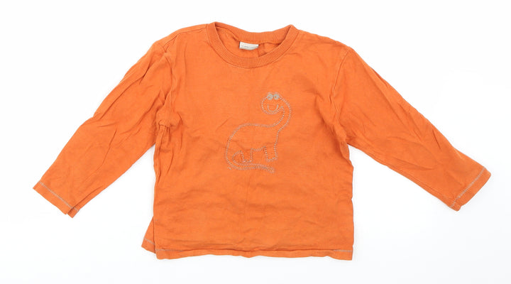 Cherokee Boys Orange Basic T-Shirt Size 3-4 Years