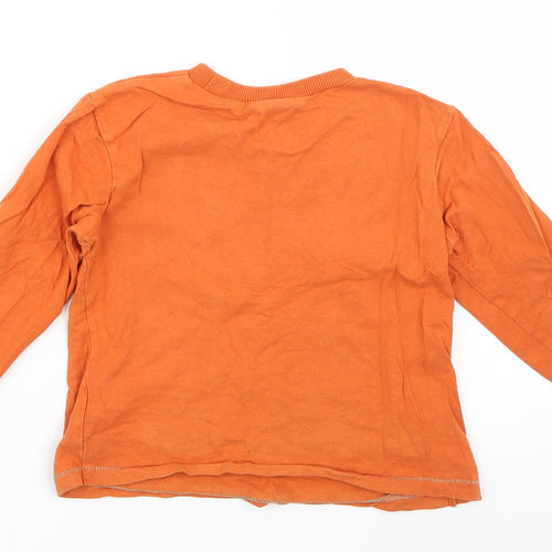 Cherokee Boys Orange   Basic T-Shirt Size 3-4 Years