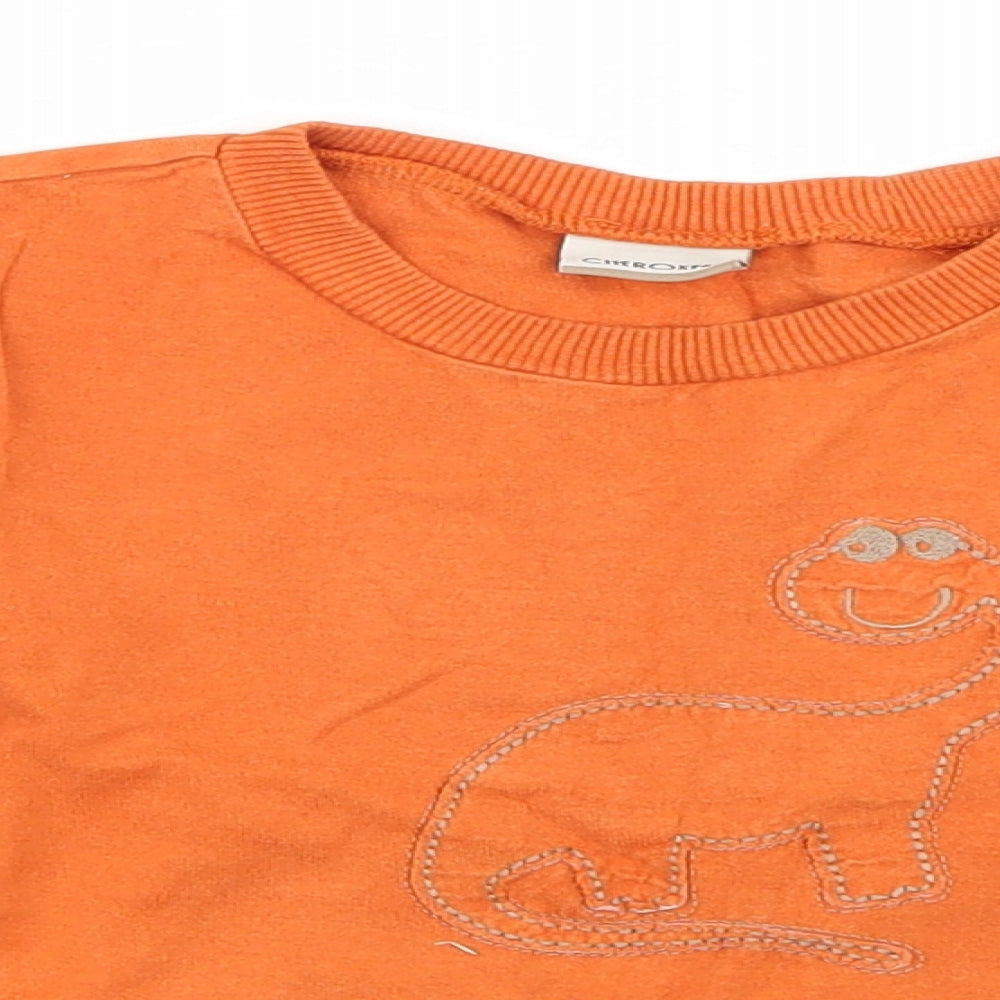 Cherokee Boys Orange   Basic T-Shirt Size 3-4 Years
