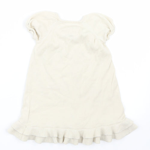 Debenhams Girls Beige   Jumper Dress  Size 18-24 Months
