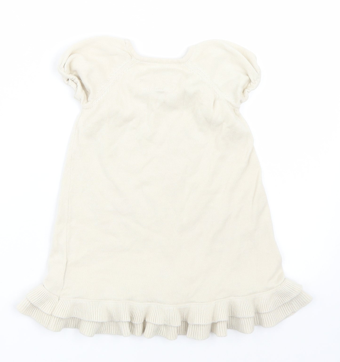 Debenhams Girls Beige   Jumper Dress  Size 18-24 Months