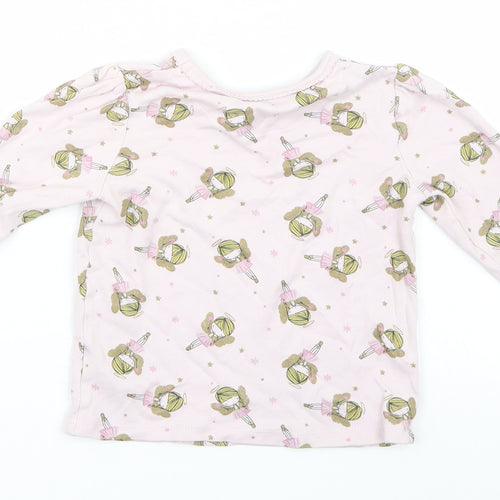 Mini Club Girls Pink   Basic T-Shirt Size 3-4 Years  - Ballerina