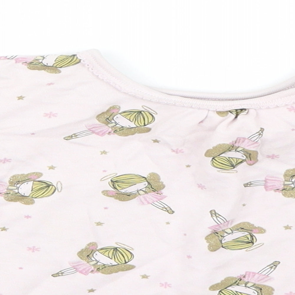 Mini Club Girls Pink   Basic T-Shirt Size 3-4 Years  - Ballerina