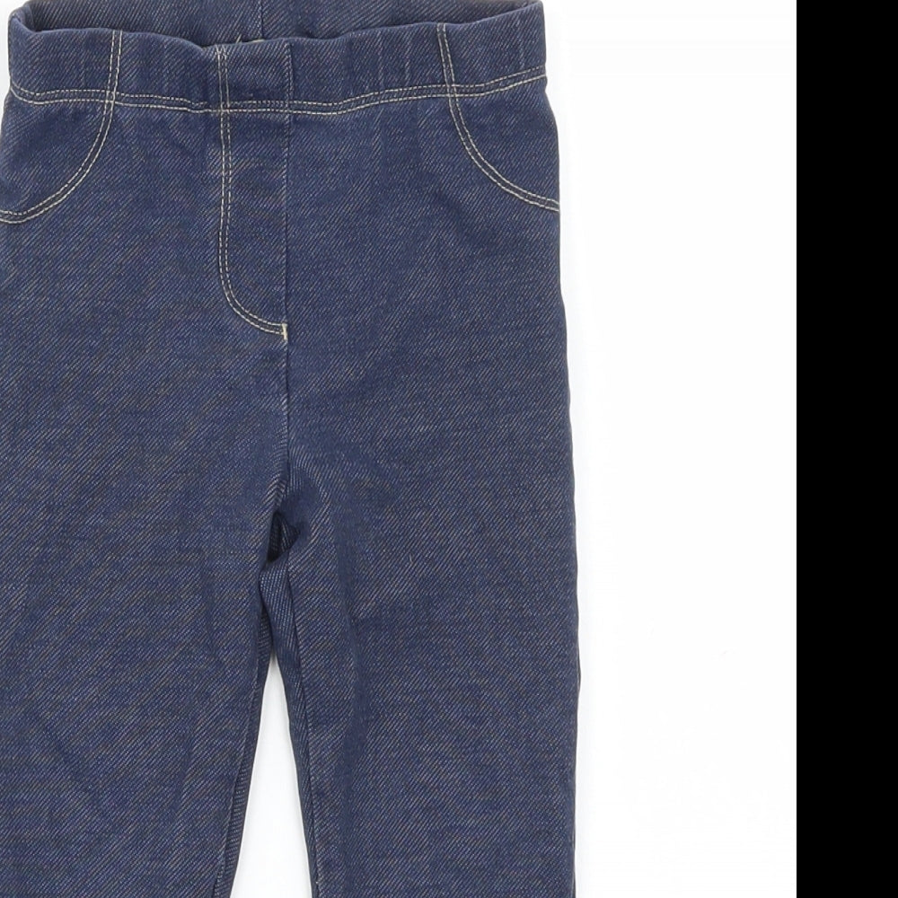 F&F Girls Blue   Jegging Trousers Size 2-3 Years