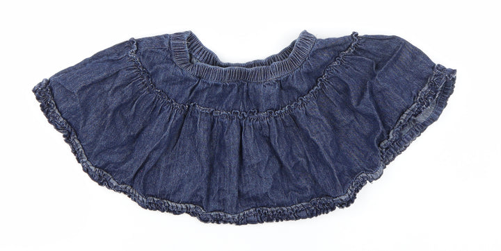 George Girls Blue  Denim Skater Skirt Size 2-3 Years