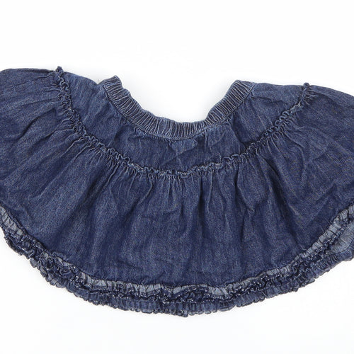 George Girls Blue  Denim Skater Skirt Size 2-3 Years